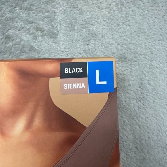 Layer Zero 2-Pack Seamless Nylon Bras Womens Large Black & Sienna d0553 - Picture 2 of 5